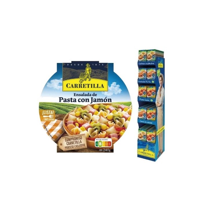CARRETILLA Plato ensalada de pasta con jamón 103704