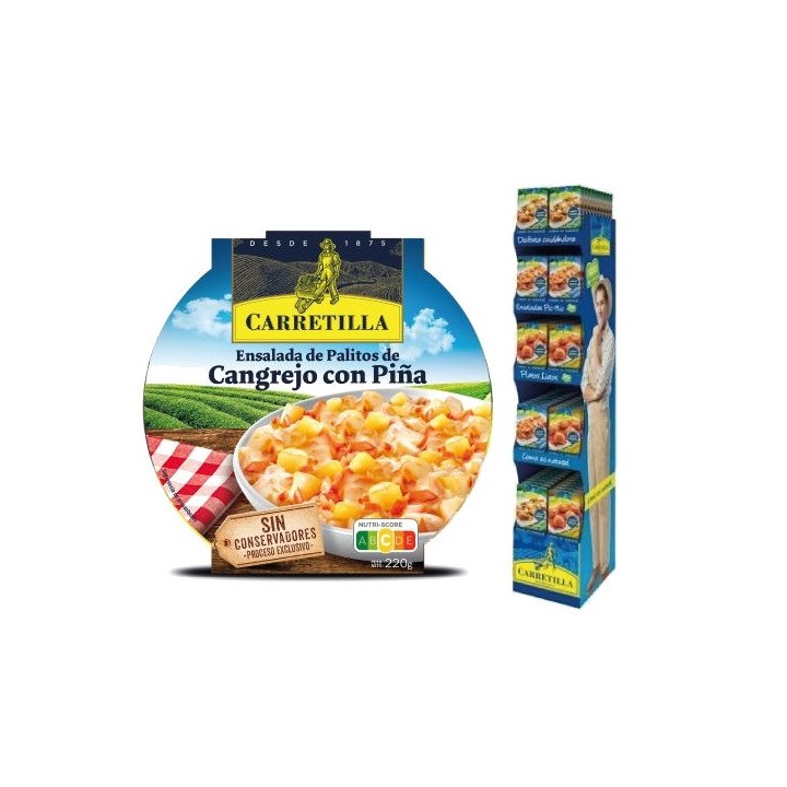CARRETILLA Plato ensalada de cangrejo y piña 103709
