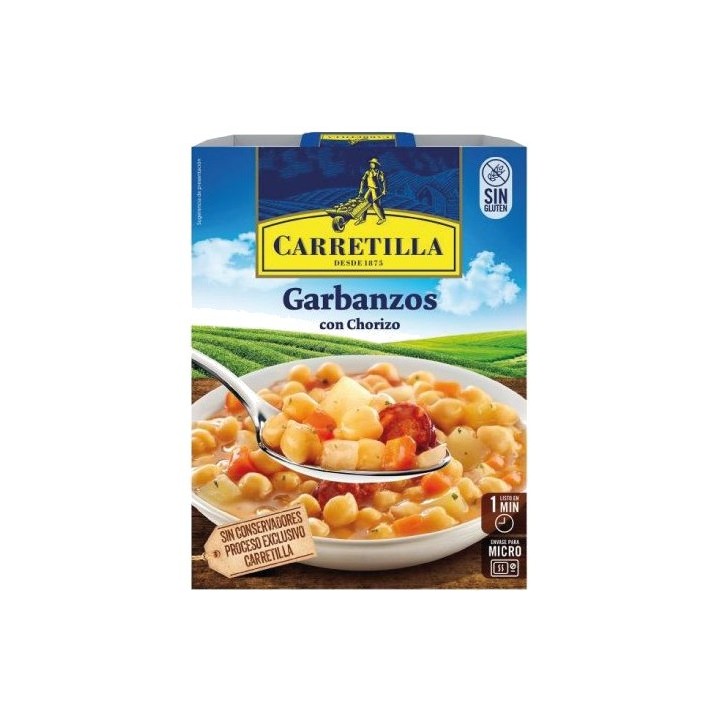 CARRETILLA Plato de garbanzos con chorizo 103712