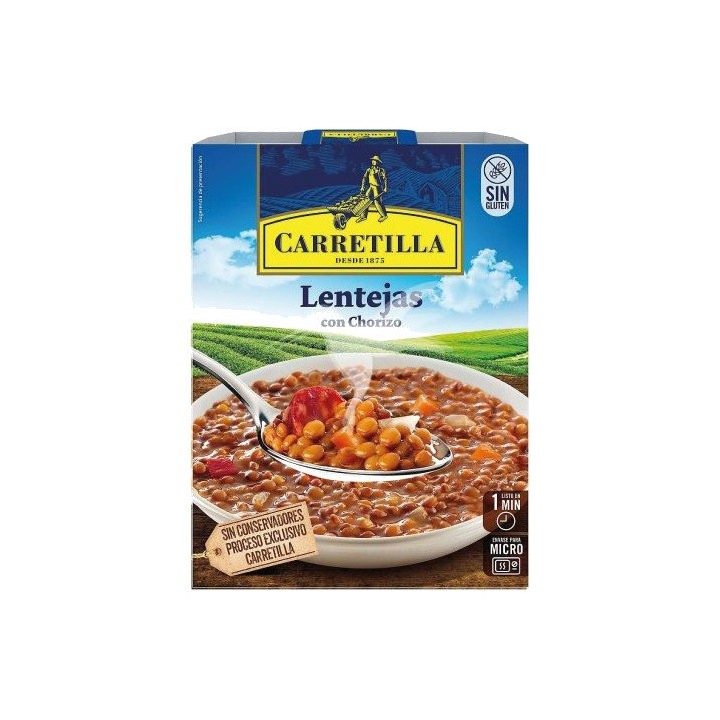 CARRETILLA Plato de lentejas con chorizo 103713