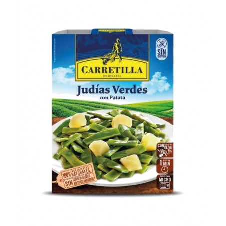 plat de haricots verts et pommes de terre