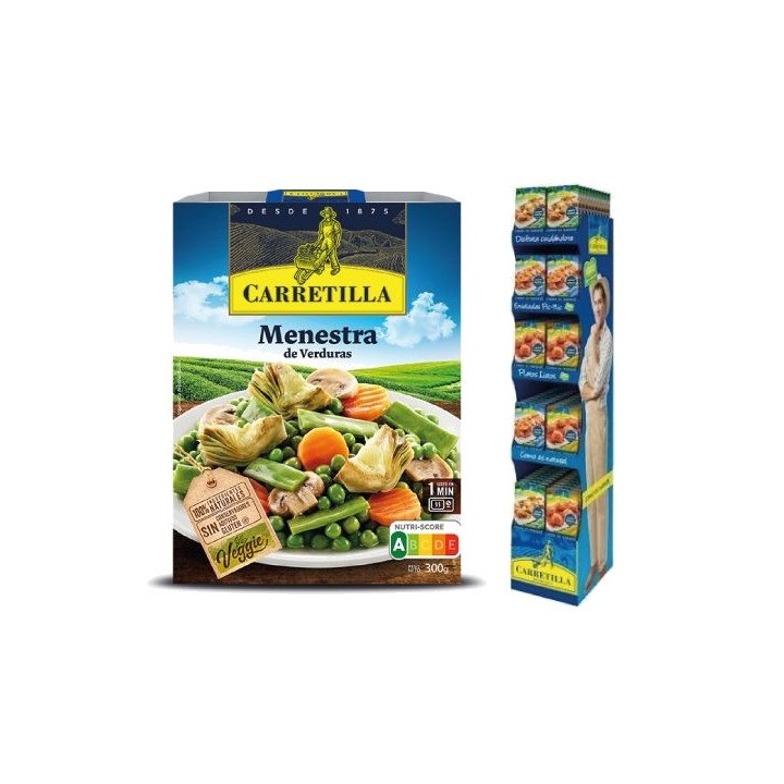 CARRETILLA Plato de menestra verduras 103717