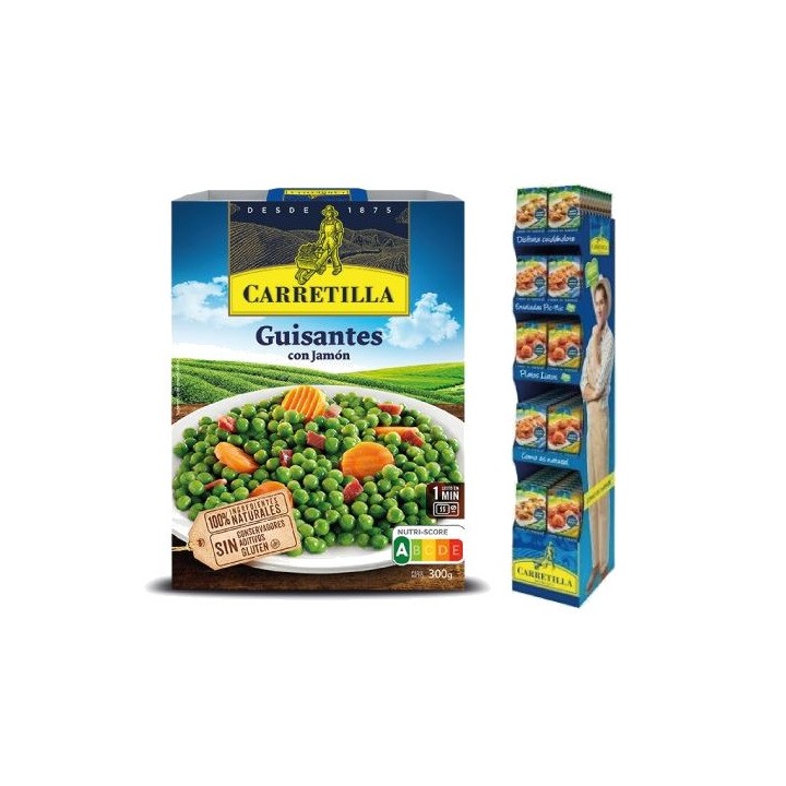 CARRETILLA Plato de guisantes con jamón 103718
