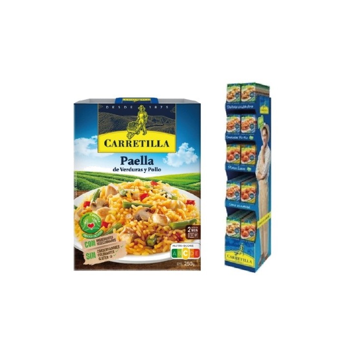 CARRETILLA Plato de paella verduras y pollo 103788