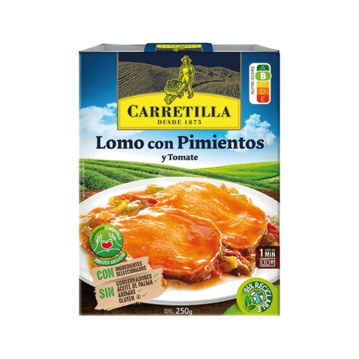 CARRETILLA Prato de lombo com pimentão e tomate 103799