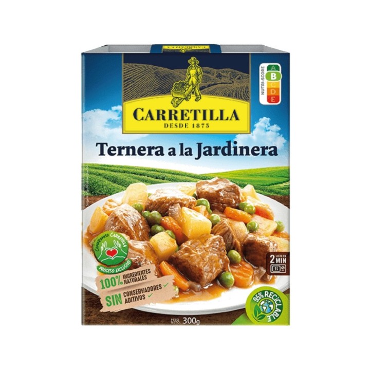 CARRETILLA Kalbfleischgericht im Garten 103801