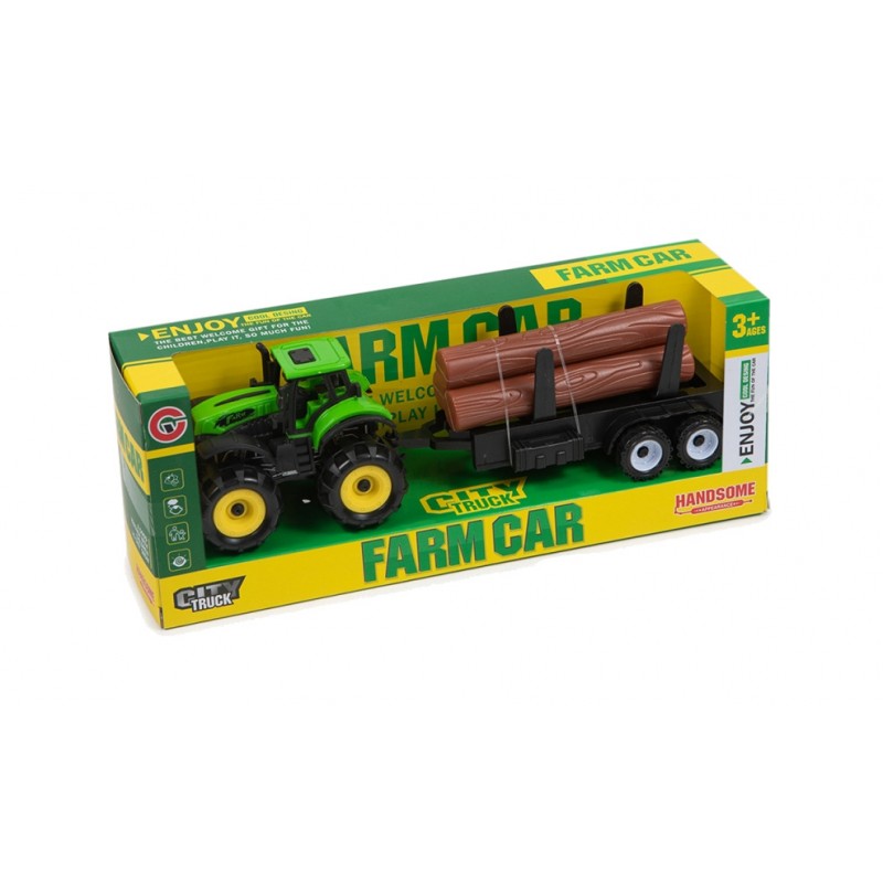 VARIOS Tractor with toy trailer assorted colors 11X29X7,80 CM 16312