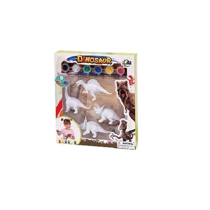 VARIOS Dinosaurios para pintar de juguete 4 modelos surtidos 16332