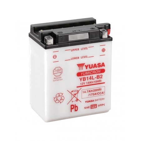 bateria com eletrólito yb14l-b2 combipack