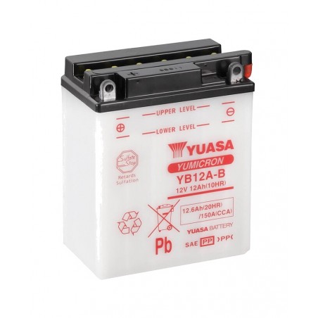 batterie avec électrolyte yb12a-b combipack