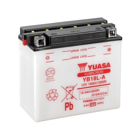 batteri med elektrolyt yb18l-a combipack