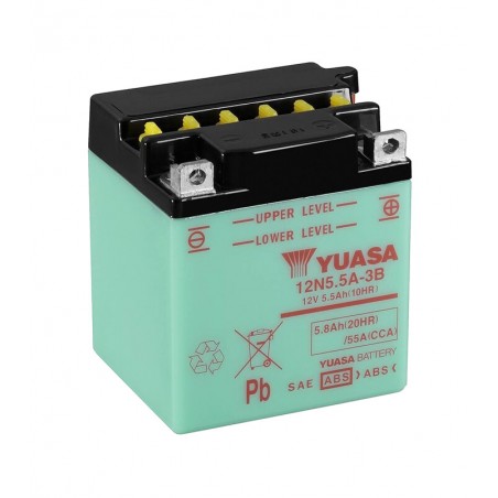 bateria com eletrólito 12n5.5a-3b combipack