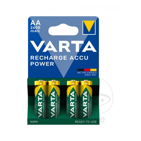 pack of 4 medium rechargeable batteries ready to use aa power