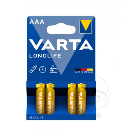 pack 4 små batterier aaa longlife