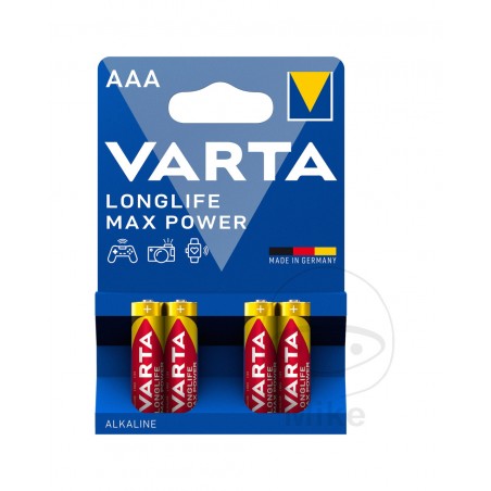 pachet 4 baterii mici aaa longlife max power
