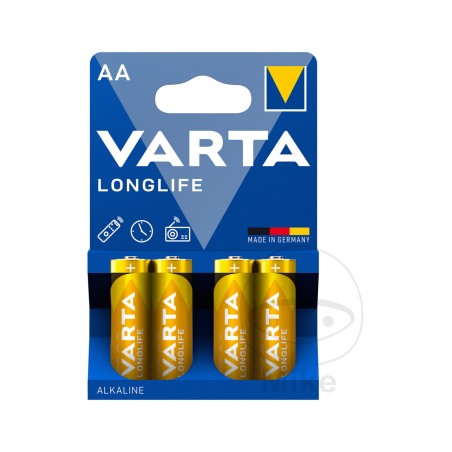 pack de 4 piles moyennes aa longlife