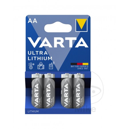 balení 4 lithiových baterií střední aa ultra