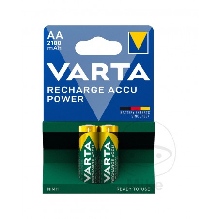joc de piles mitjanes recarregables llestes per utilitzar aa power