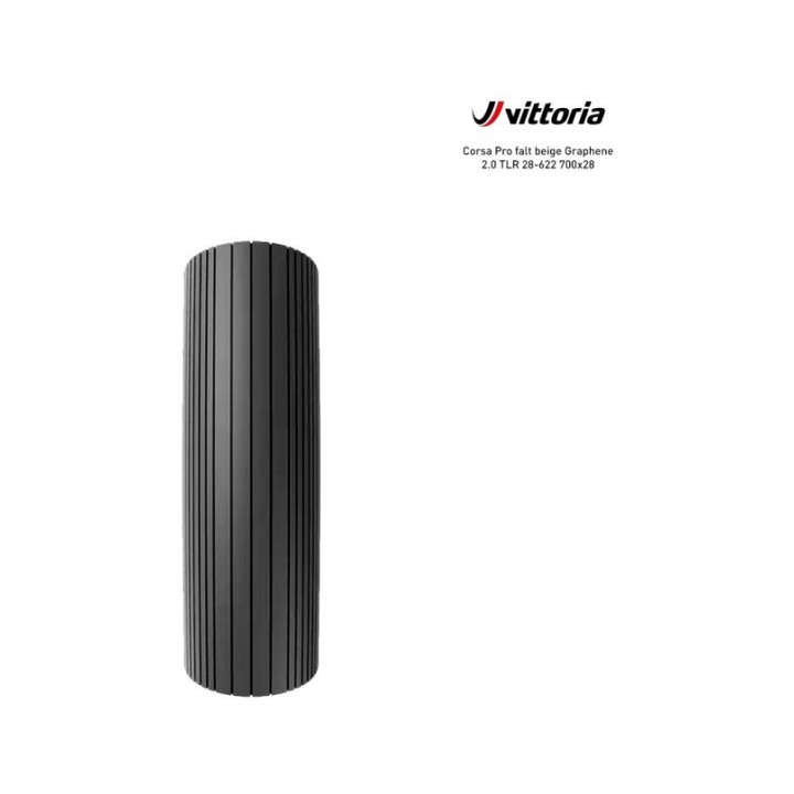 VITTORIA Cubierta neumatico para bicicleta CORSA PRO GRAPHENE 2.0 TLR 700X28 TUBELESS READY 8022530026727
