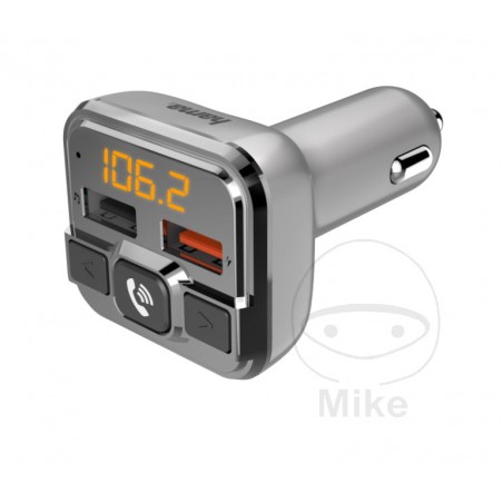bluetooth and hands-free transmitter for car cigarette lighter fm