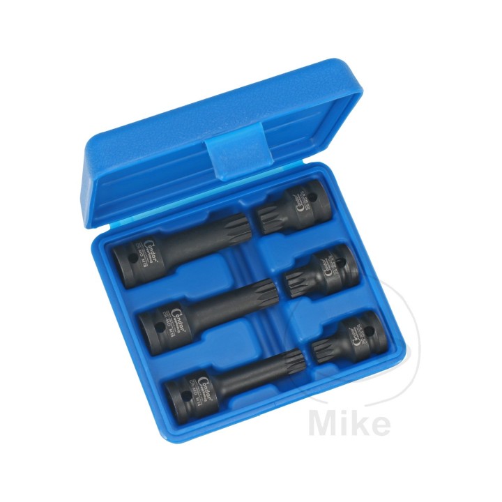 CONDOR Set van 6 versterkte schroevendraaierbits 1/2Z M12-M18 605.08.10