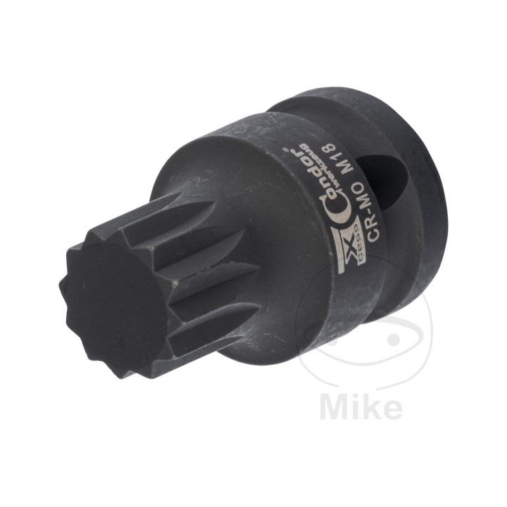 CONDOR Punta de destornillador reforzado 1/2Z M18X40 VIELZAHN 605.08.13