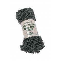 TUDETIC Gray Microfiber Rug for Bathroom, Home - Size 50x70 cm, Soft and Absorbent, Non-Slip, Soft, Thick 8431250714287