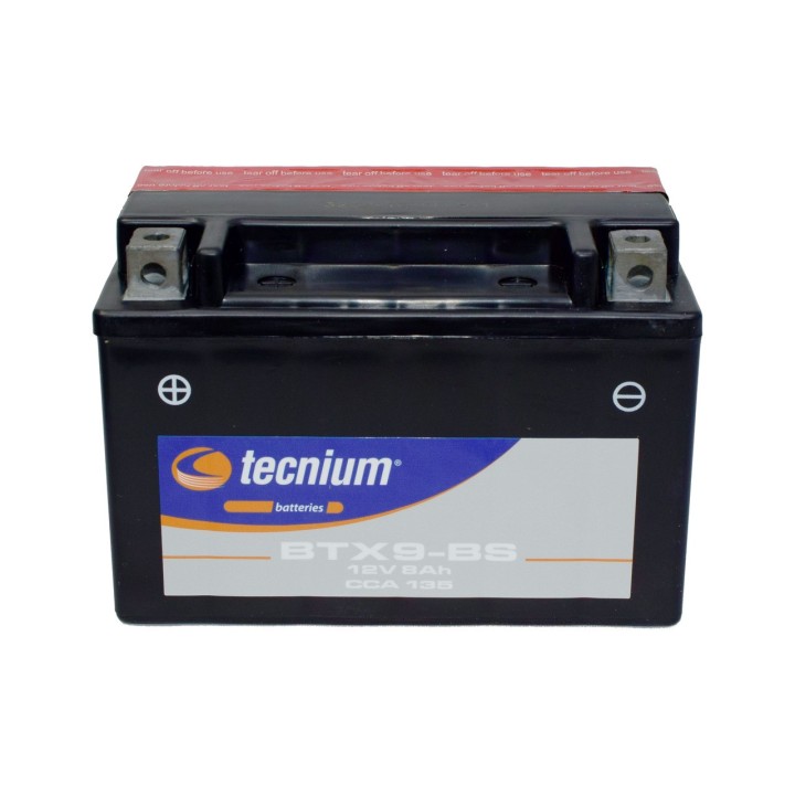 TECNIUM YTX9-BS/BTX9-BS Motorcycle Battery | No Maintenance High capacity