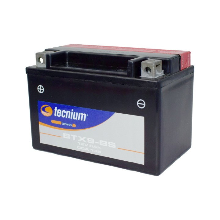 TECNIUM YTX9-BS/BTX9-BS Motorcycle Battery | No Maintenance High capacity
