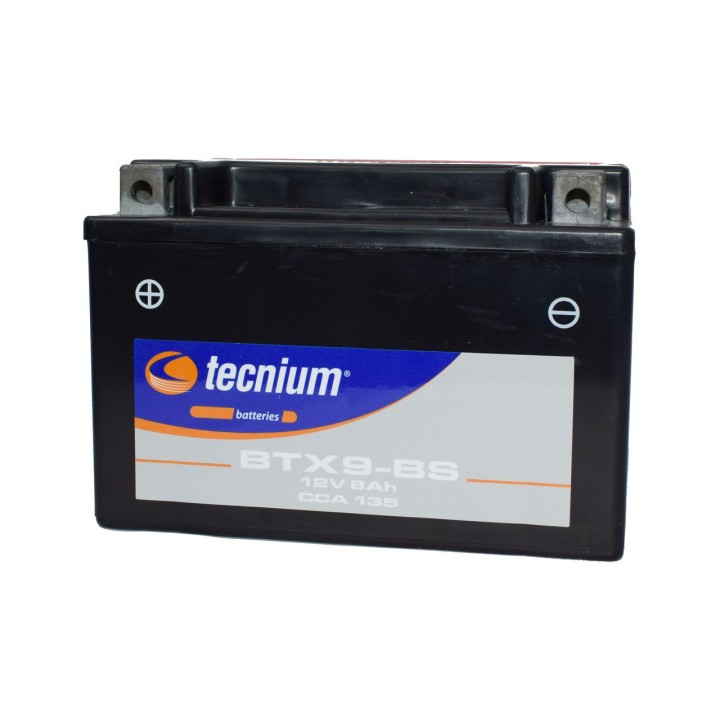 TECNIUM YTX9-BS/BTX9-BS Motorcycle Battery | No Maintenance High capacity