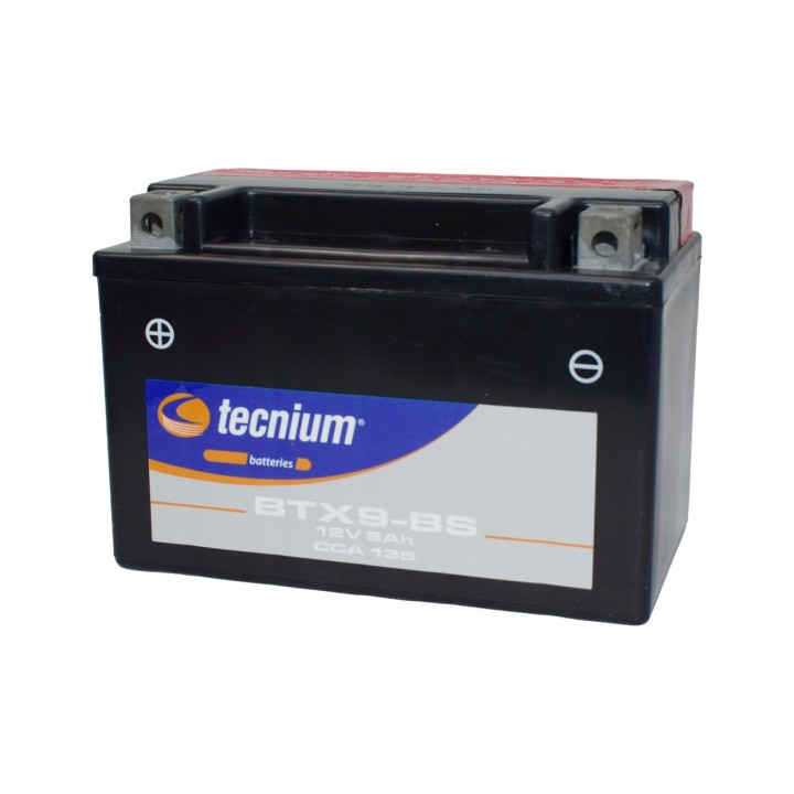 TECNIUM YTX9-BS/BTX9-BS Motorcycle Battery | No Maintenance High capacity