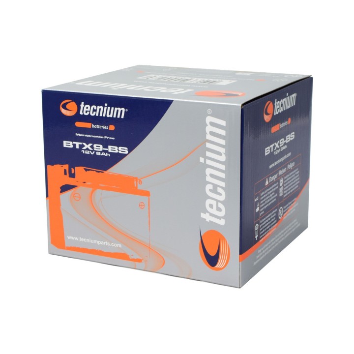 TECNIUM YTX9-BS/BTX9-BS Motorcycle Battery | No Maintenance High capacity