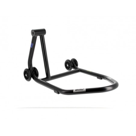 suporte de braço esquerdo com rodas pretas home track rear stand
