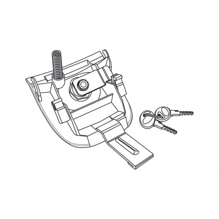 ensemble de cylindres de clé de remplacement pour serrure de valise sh37