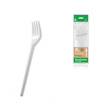 forquilla de plàstic reciclable 16,5cm (20 unidades)