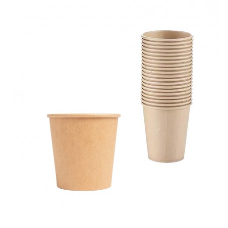 gobelet à café biodégradable 120ccx30 uds