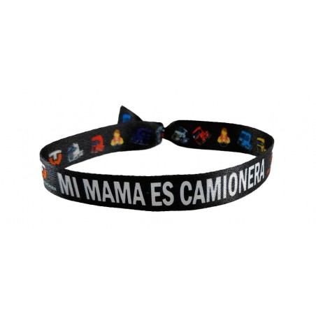trucker mom message bracelet