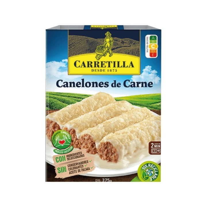 CARRETILLA Plato preparado de canelones carne 103807