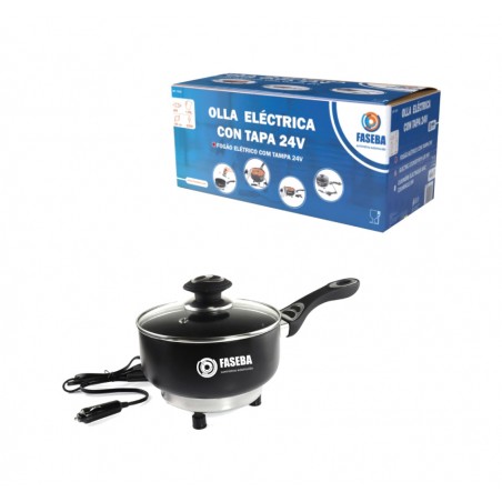 oală electrică cu capac 24v 250w 18cm x 8cm