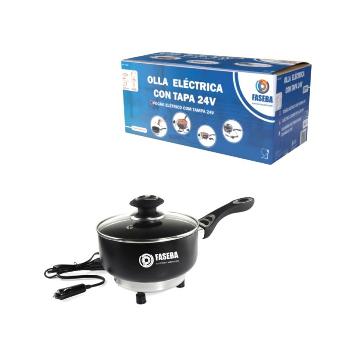 FASEBA Olla eléctrica con tapa 24V 250W 18CM X 8CM 15329