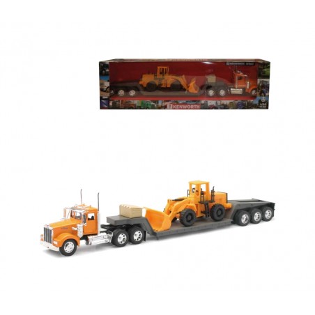 mérethelyes teherautó buldózerrel 1/32 kw900 avec