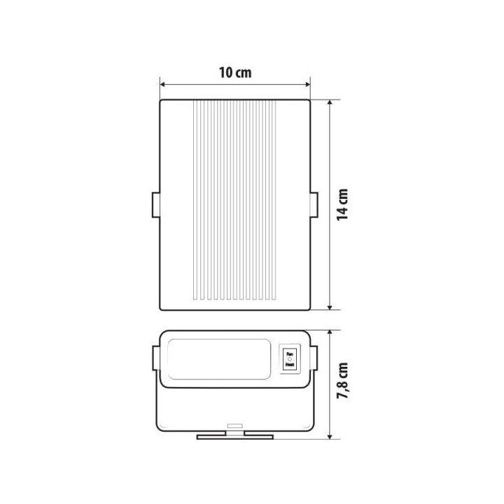 LAMPA Calentador y descongelador con ventilador 24V 150W LAM97119