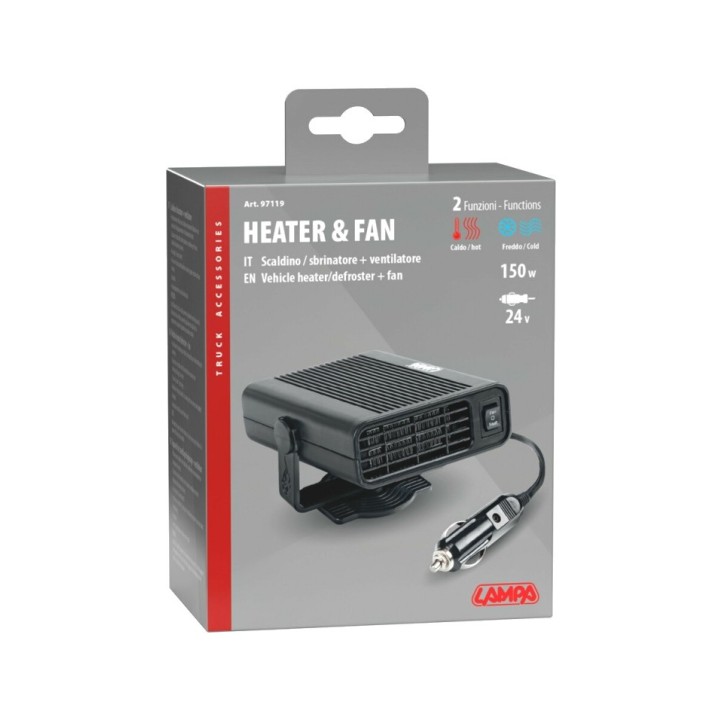 LAMPA Calentador y descongelador con ventilador 24V 150W LAM97119