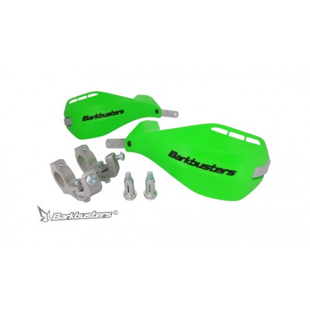 handguards with two-point mounting for tapered handlebars
