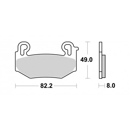 gesinterte bremsbeläge 07bb42sa