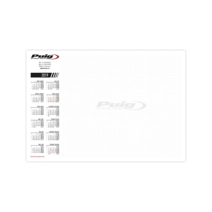 PUIG Bloc-notes avec calendrier 2021 9312