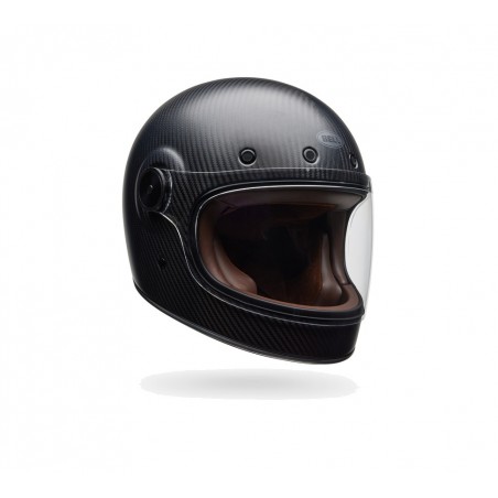 integralhelm im retro-stil aus kohlefaser mit visier bullitt gt carbon - matte