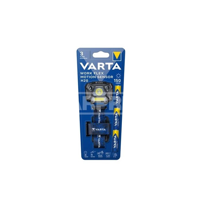VARTA Work Flex LED flashlight with motion sensor H20 79014070