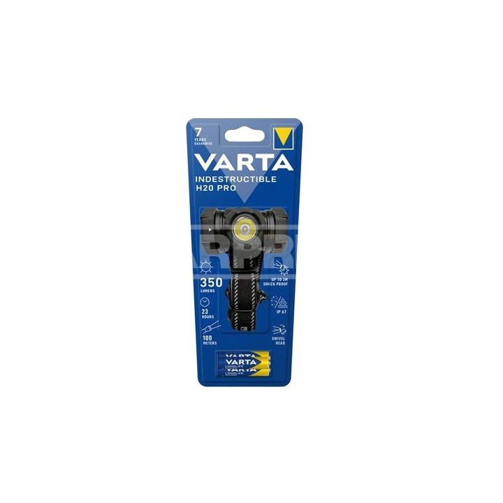 VARTA Linterna led indestructible pro head light H20 79014085