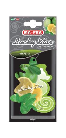 hængende luftfrisker af cellulose med mojito-duft lucky star